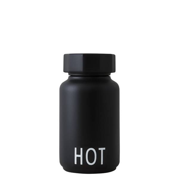 Design Letters, Thermoflaske small HOT black