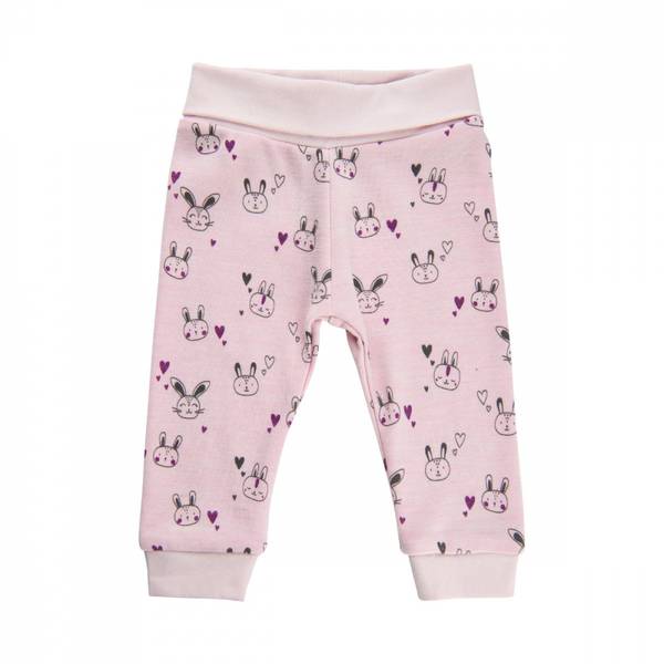 Me too, bukse ull/bambus med kaniner light lilac