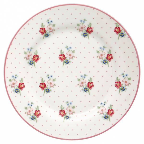 GreenGate, lunchtallerken Eja white