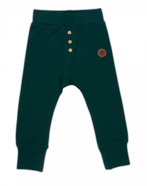 Gullkorn design,  Villvette babybukse dyp grønn