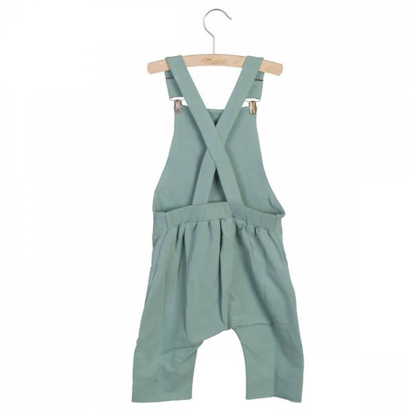 Little Hedonist, Salopette chinois green, korte ben