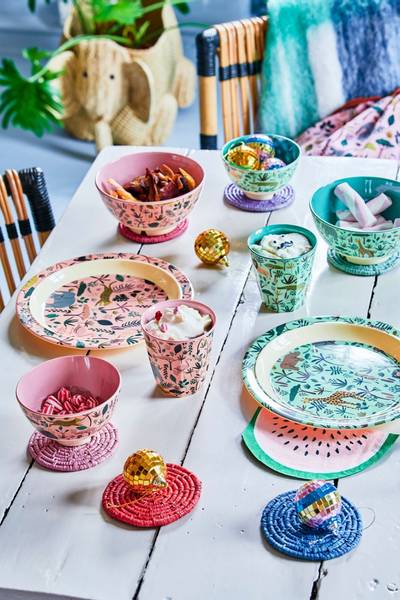 Rice, barnetallerken All over jungle animals print