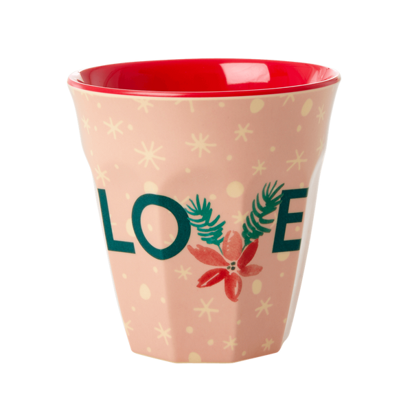 Rice, kopp "love Christmas" pink