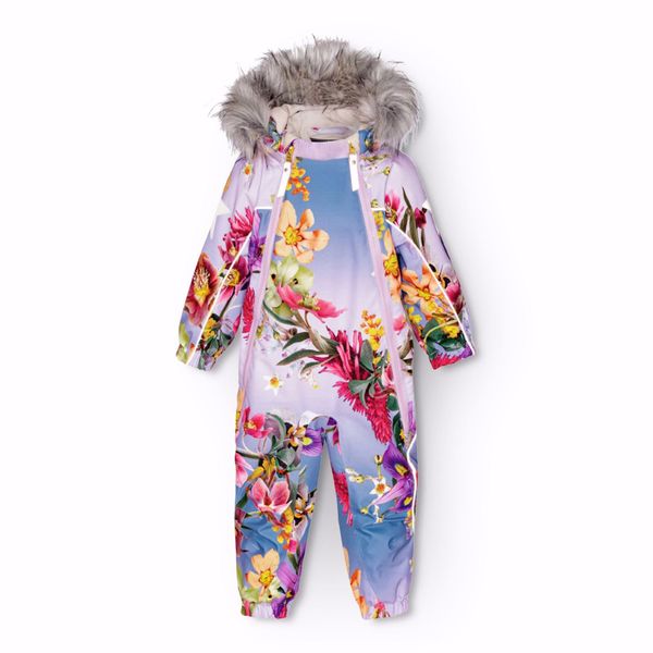  Molo vinterdress Pyxis fur gradient bloom