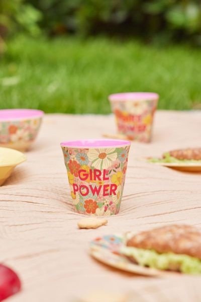 Rice, kopp flower power print