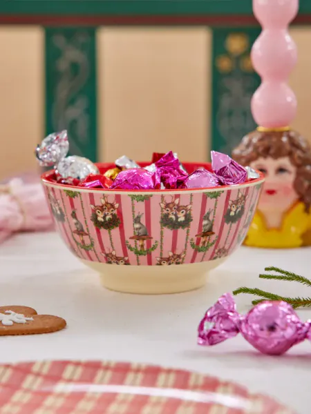 Rice,  medium bolle med sweet forest print