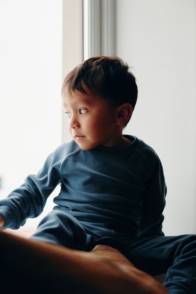 Gullkorn design, Jona fleece-sett denimblå