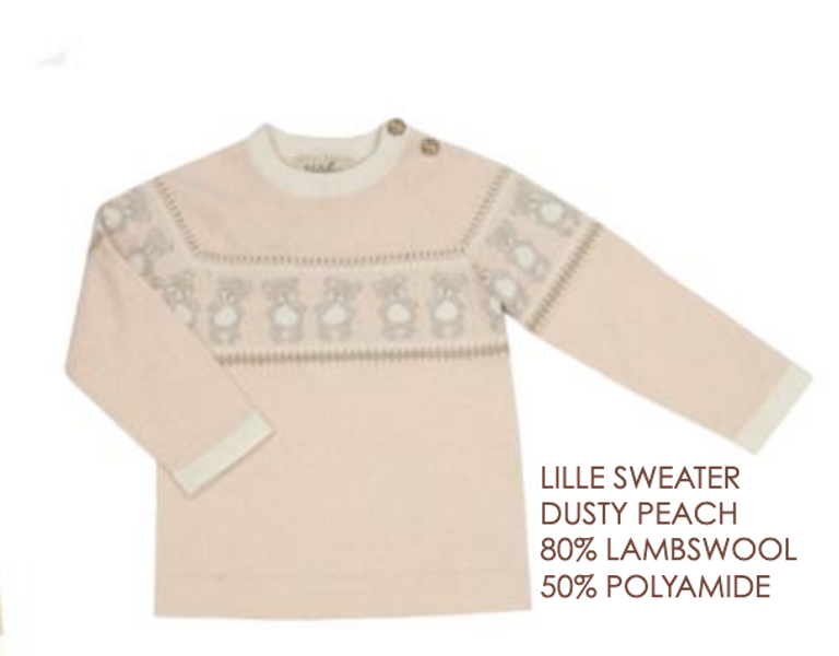 MeMini, genser Lille baby sweater dusty peach